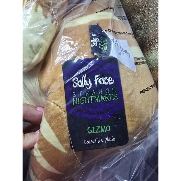 Sally Face Gizmo Plush Collectible Strange Nightmares New in Plastic Cat - Picture 6 of 6